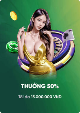 Thưởng 50% cho lần nạp tiền thứ 2